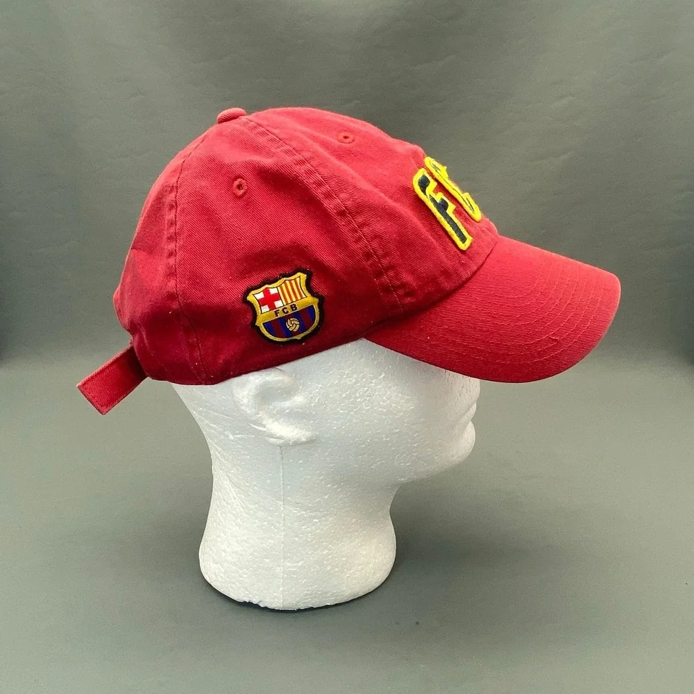Nike FC Barcelona FCB Soccer Cap Red Adjustable Strapback One Size